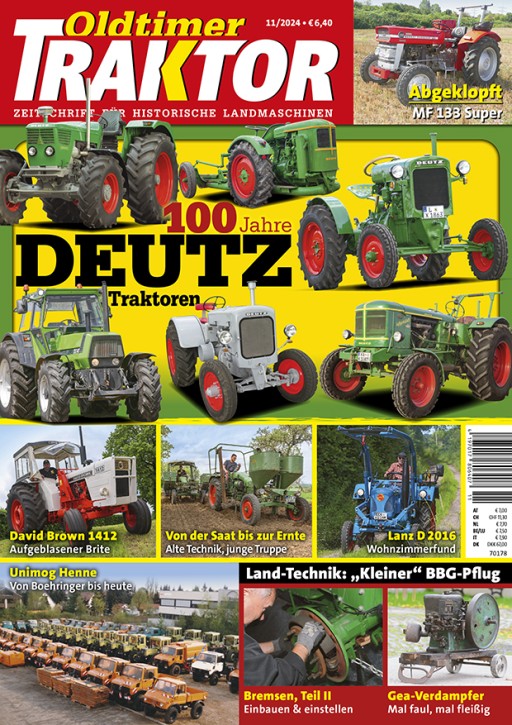 OLDTIMER TRAKTOR 11/2024 gedruckte Ausgabe