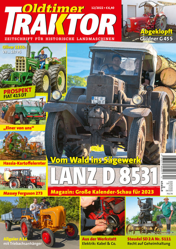 OLDTIMER TRAKTOR 12/2022 – gedruckte Ausgabe