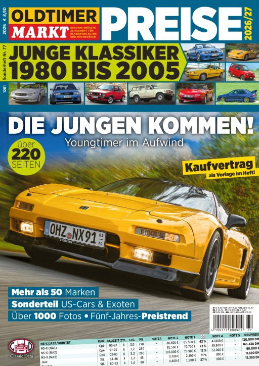 Sonderheft Nr. 77: Youngtimer Preise 2026