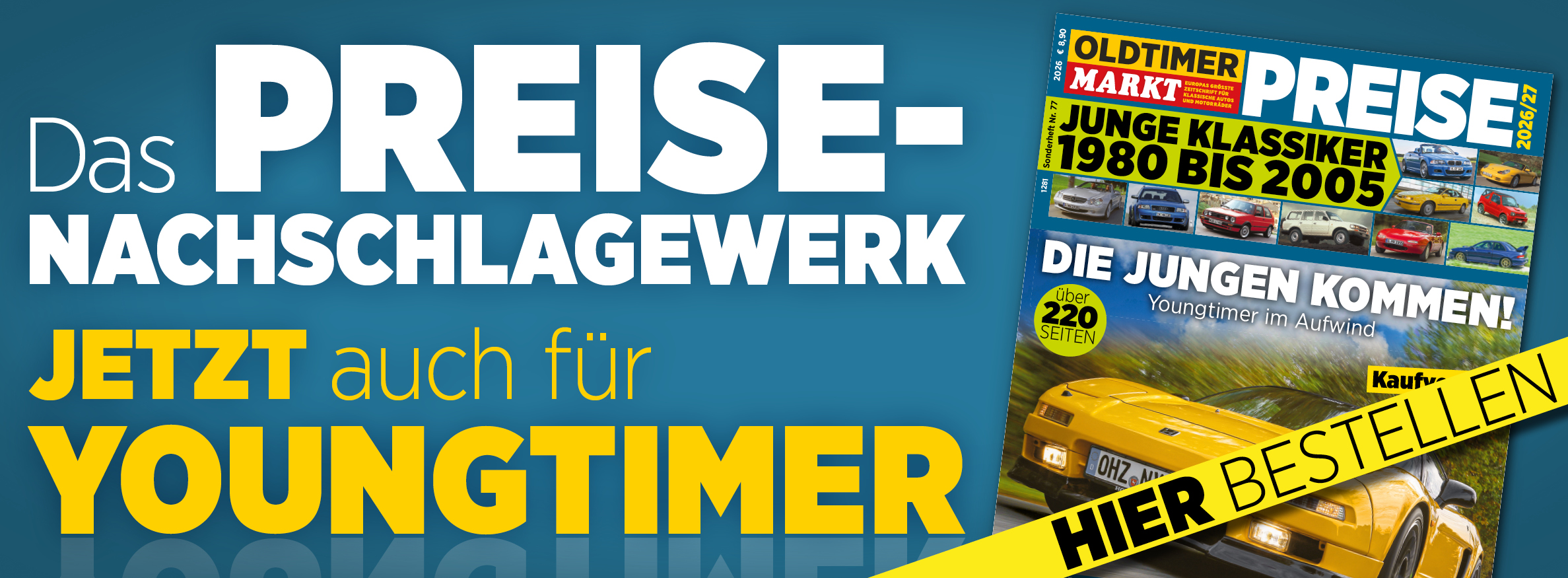 Sonderheft Nr. 77 Oldtimer Preise Junge Klassiker 2026/2027