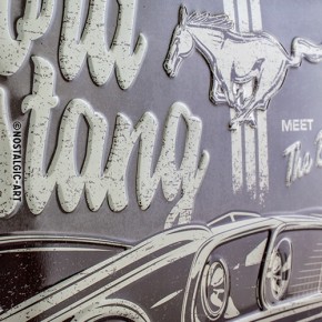 Schild Ford Mustang - The Boss