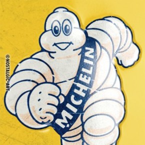 Schild Michelin - Logo Evolution