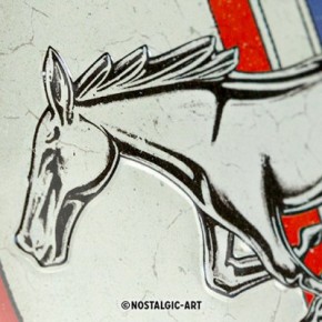 Schild Ford Mustang - Logo, rund