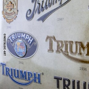 Schild Triumph - Logo Evolution