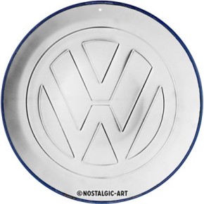 Schild VW - Logo, rund