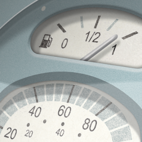 Wanduhr Vespa - Tacho