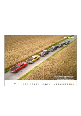 Wandkalender American Legends 2026