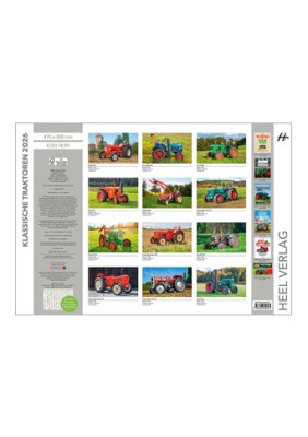 Wandkalender Klassische Traktoren 2026