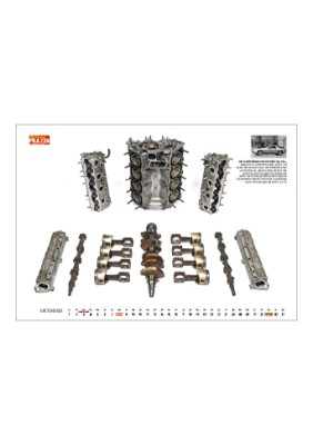 Wandkalender Motorenanatomie 2026